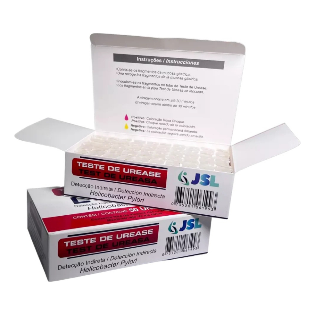 Teste De Urease 50 Un. P/ Diagnóstico Rápido De H Pylori em Oferta na Shopee