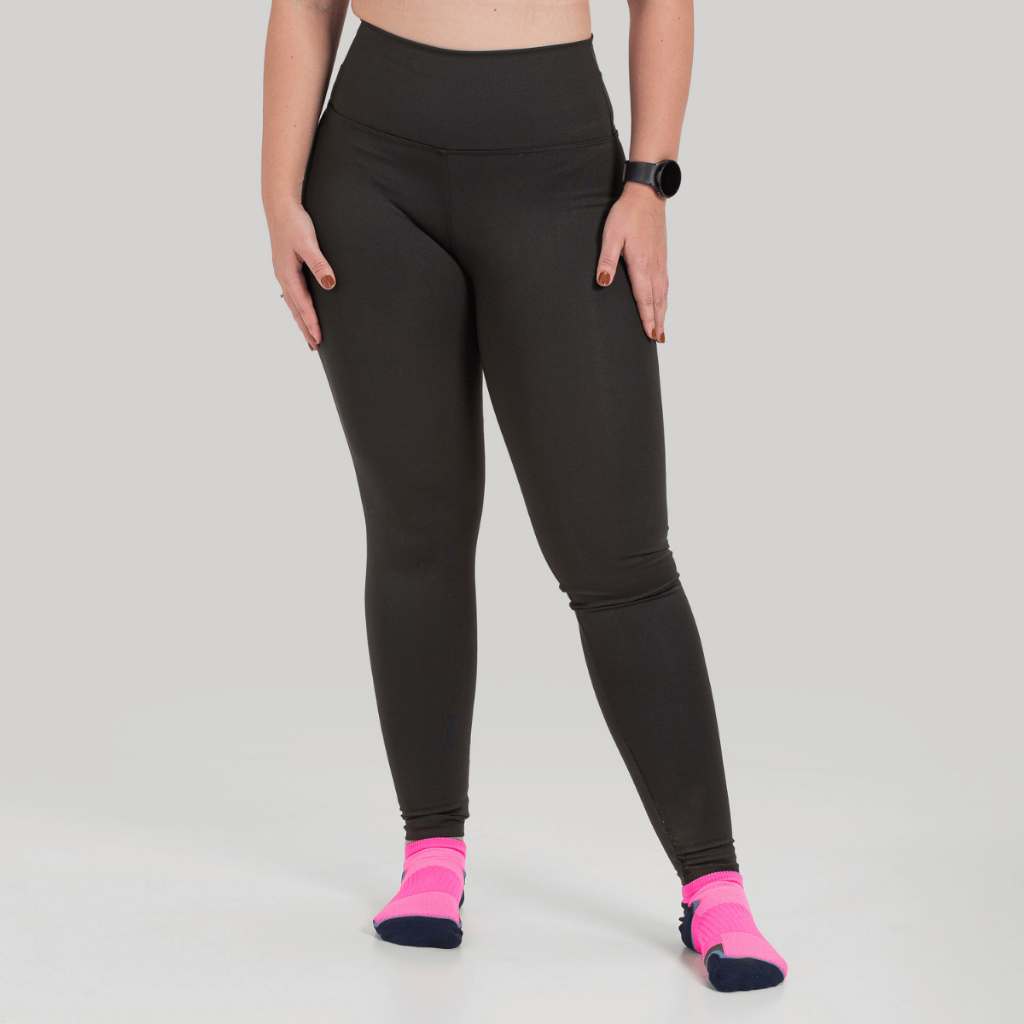 Calça Legging Feminina Poliamida Sem Transparência Leg Fitness Academia Treino Cintura Alta Cós Alto