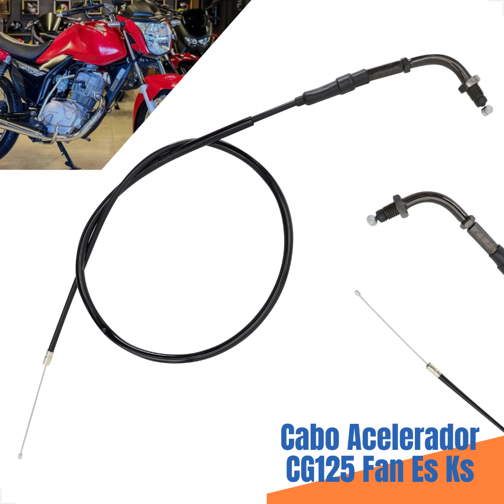 Cabo Acelerador Honda CG 125 Fan ES KS 2014 2015 2016 2017 2018 Reposição Peça Alta Qualidade em Oferta na Shopee