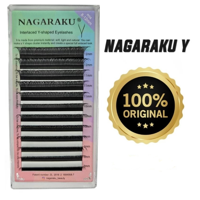 Cílios Nagaraku Y Volume Brasileiro Fio YY Extensão De Cilios Alongamento Retenção Cola Adesivo Lash em Oferta na Shopee