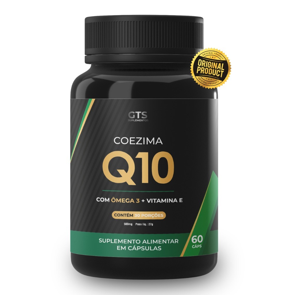 GT Coenzima Q10 Ômega 3 Vitamina E 60 Cápsulas Melhor