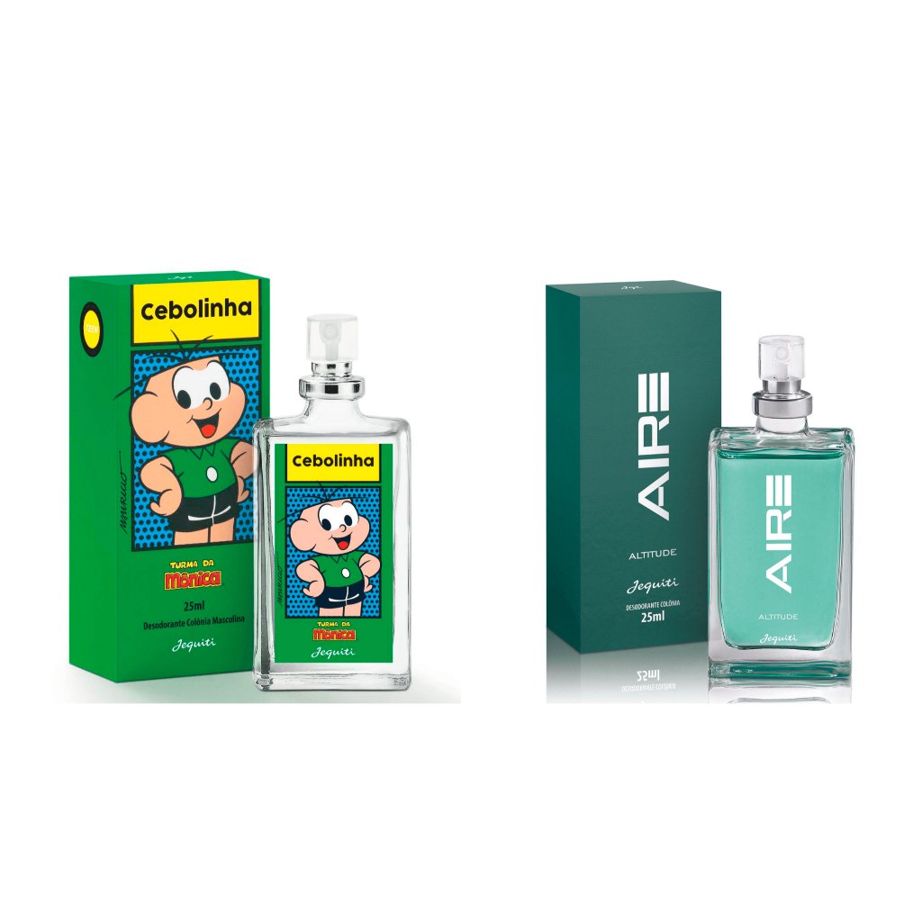 Kit Jequiti Cebolinha + Aire Masculina – 2 Colônias de 25ml cada