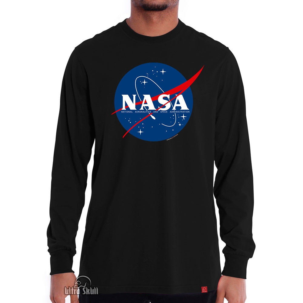 Camiseta Nasa Geek Astronomia Camisa Masculina Manga Longa