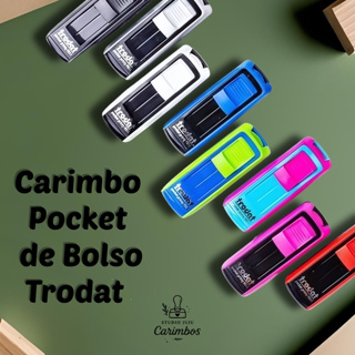 Carimbo de bolso Pocket da Trodat (9511) Personalizado – 38x14mm em Oferta na Shopee