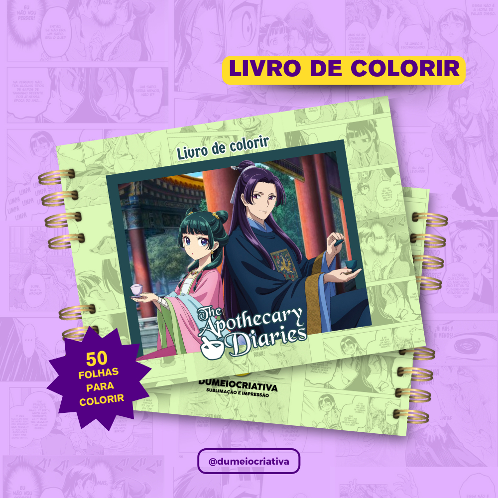 Diários de uma Apotecária Livro de colorir - Capa Dura - A5 - 50 folhas em Oferta na Shopee