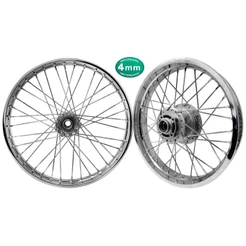 Par Roda Aro Jante Xtz 125 Montada E Alinhada C/raios 4mm