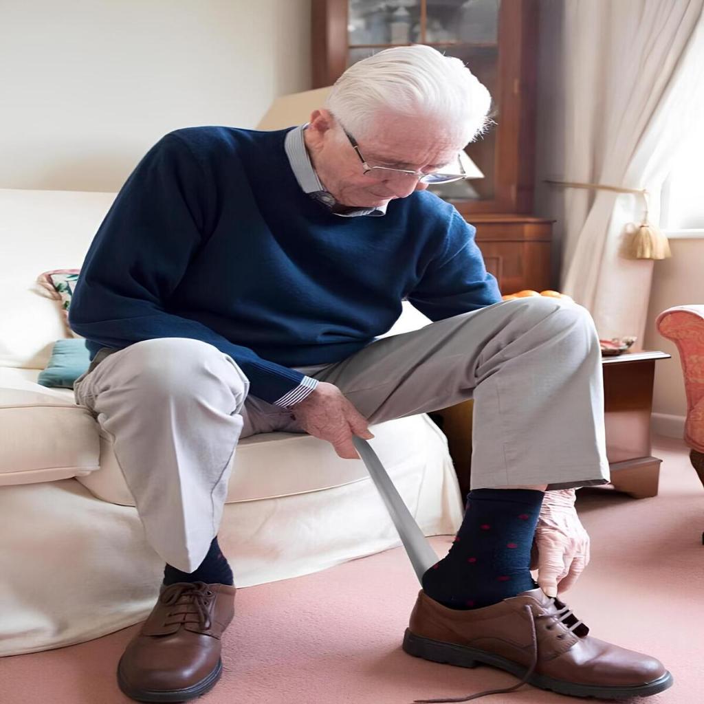 Calçadeira 30cm Aço Inox Longa Sapatos Calçados Sapateira