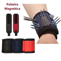 Pulseira Magnética Imã Prego Parafuso Bracelete Ferramentas