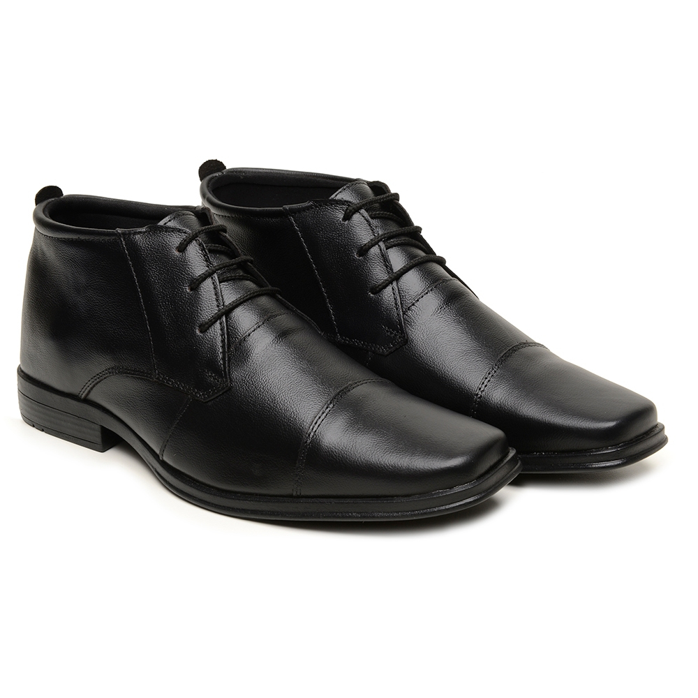 Sapato Bota Social Em Couro Legítimo Linha Sport Fino Br2 Footwear - 921 - Preto