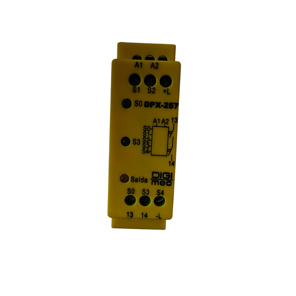 RELE DE SEGURANÇA NR12 DIGIMEC DPX-257 24VCA/VCC T4