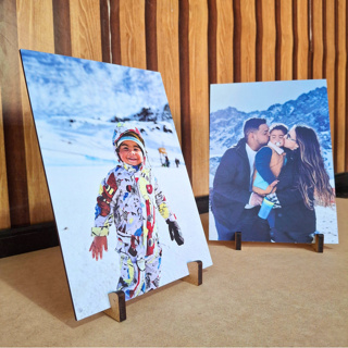 Quadros de Mesa de MDF Personalizado Tamanho 15x21 cm - COM SUPORTE Com Sua Foto - Foto Casal, Pet, Família em Oferta na Shopee