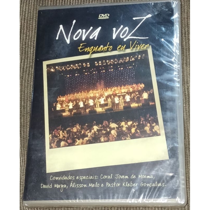 DVD Nova voz enquanto eu viver original lacrado 1166