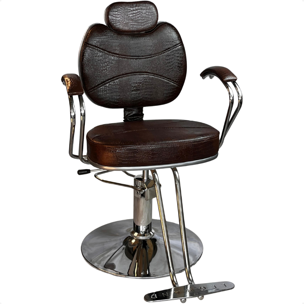 Cadeira De Barbeiro Reclinavel Cabeleleiro Barbearia e Salão de Beleza  e Hidraúlica base Redonda em Oferta na Shopee