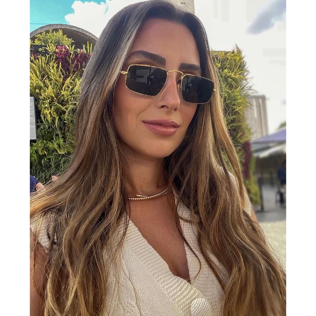 Óculos Modelo Julie Moda Feminina e Masculina Proteção UV em Oferta na Shopee