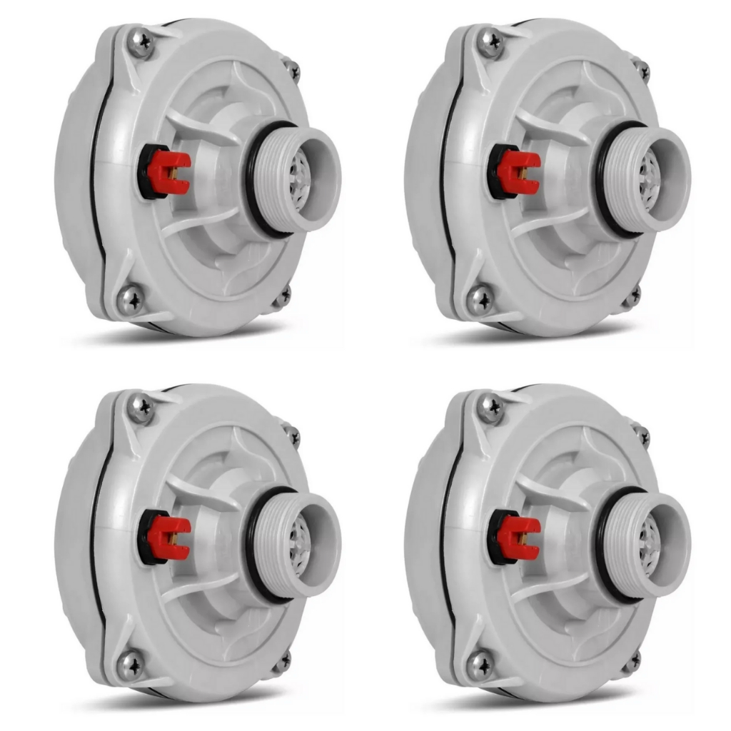 4 Corneta Corneta D250x 250x Driver Musicall 200w 8 ohms  Som Automotivo Som Residencial e  Som Profissional Caixa Trio