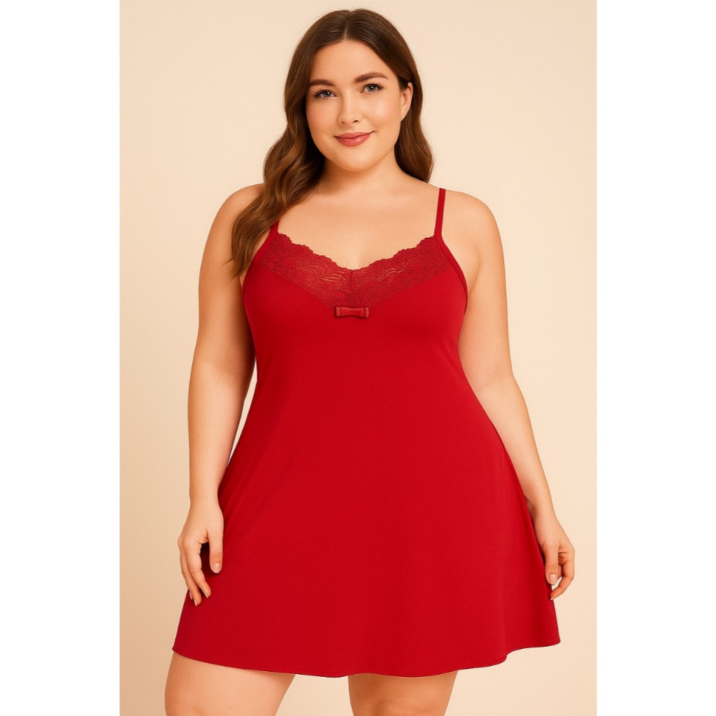 Camisola Plus Size Clássica Conforto Alça Reforçada Regulável - Promoção Camisola Feminina Grande em Oferta na Shopee