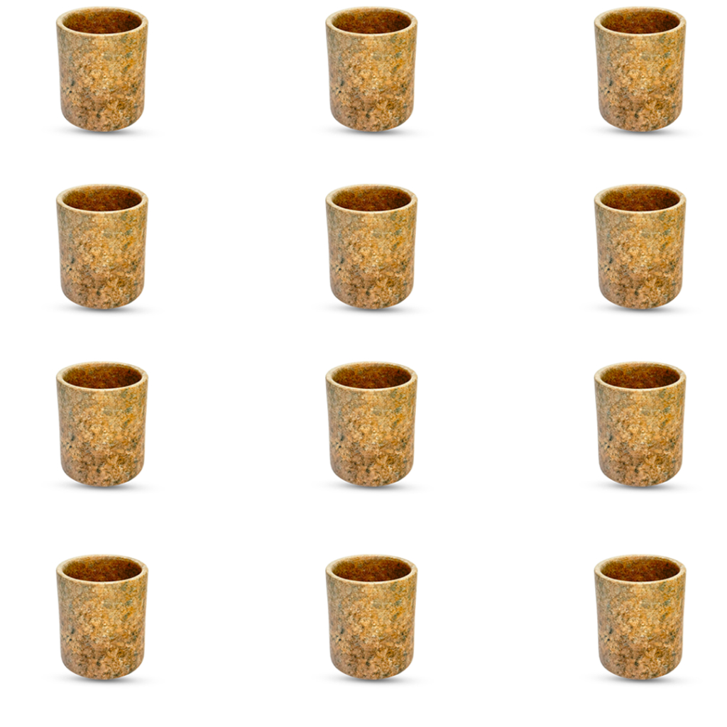 Kit 12 Copos De Dose De Pedra Sabão em Oferta na Shopee