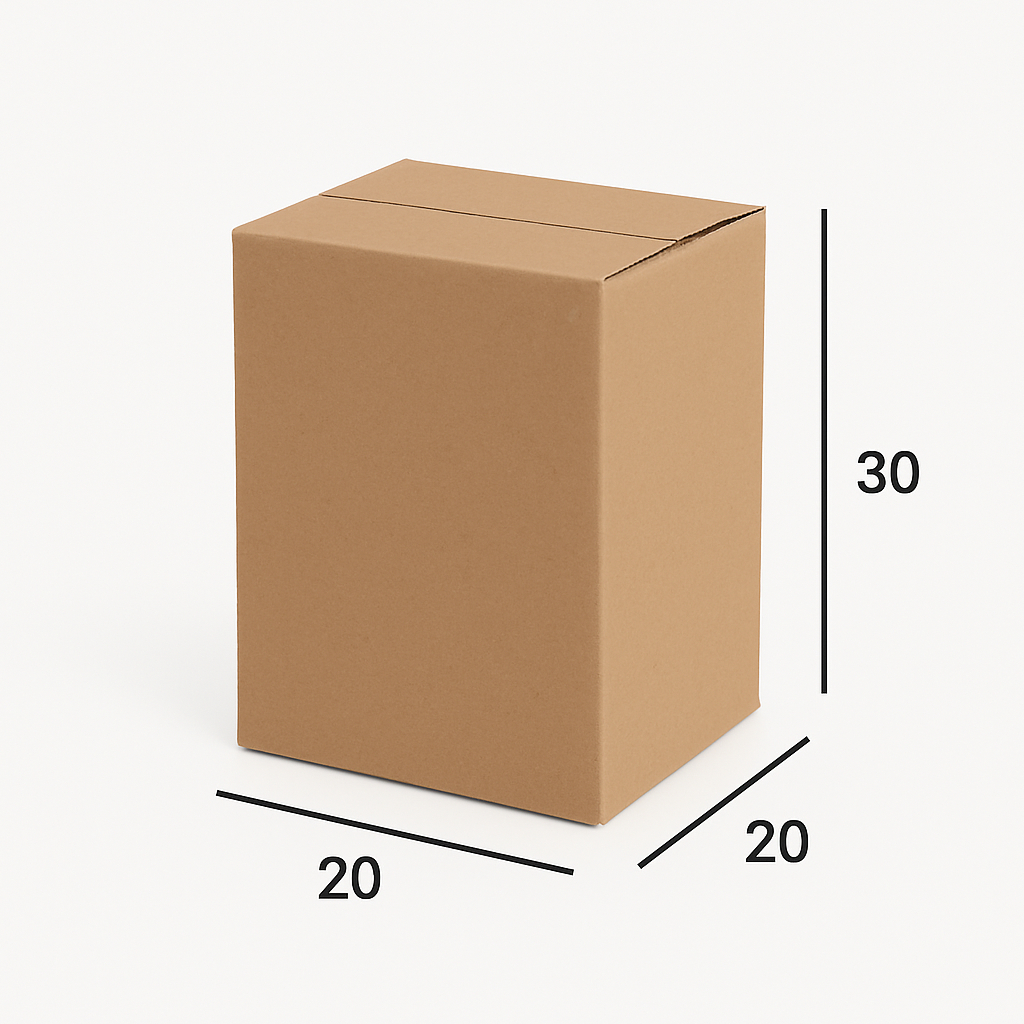 20 Caixas de Papelão Embalagem Transporte Envios E-commerce Correio PAC Sedex - 20x20x30 cm