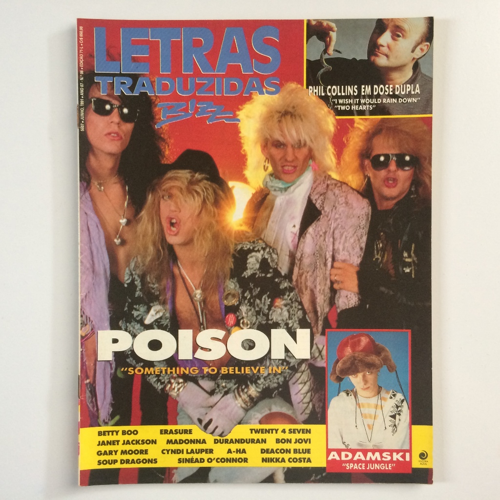 BIZZ LETRAS TRADUZIDAS POISON MADONNA JANET A=HA CYNDI LAUPER BON JOVI E MAIS