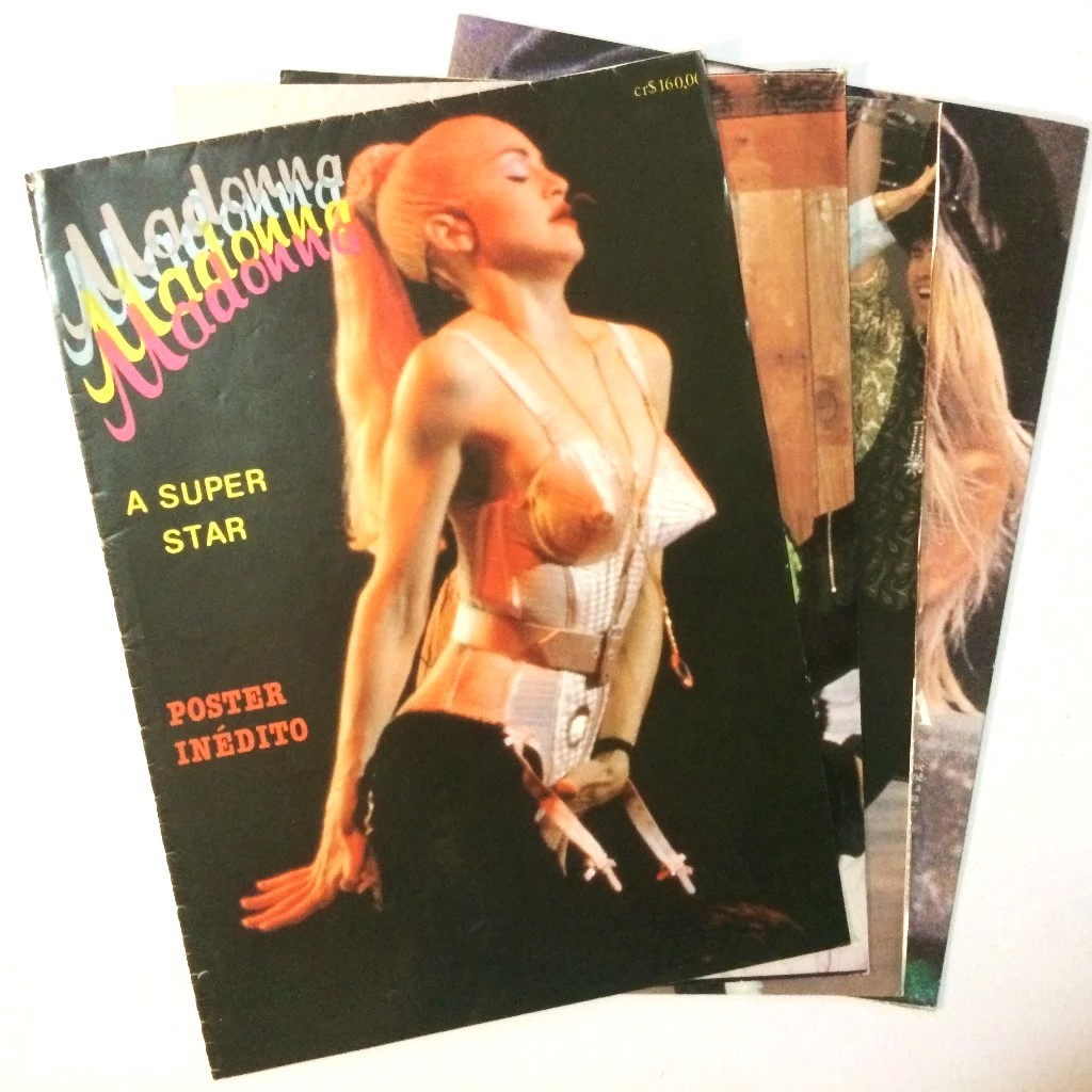 MADONNA REVISTA POSTER DESMEMBRADA PAGS SOLTAS CAPA MAIS 6 PAGINAS
