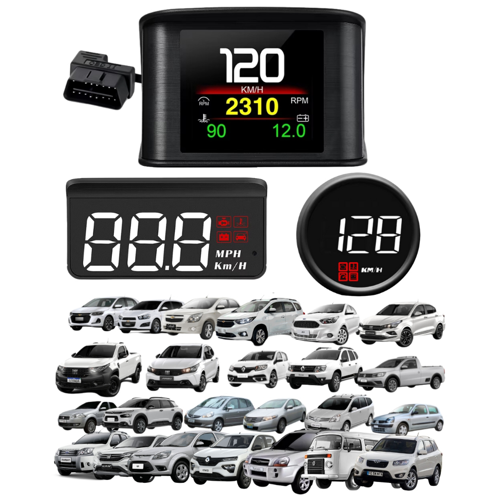 Computador De Bordo Obd2 O Melhor Marcador De Temperatura E Velocidade P10