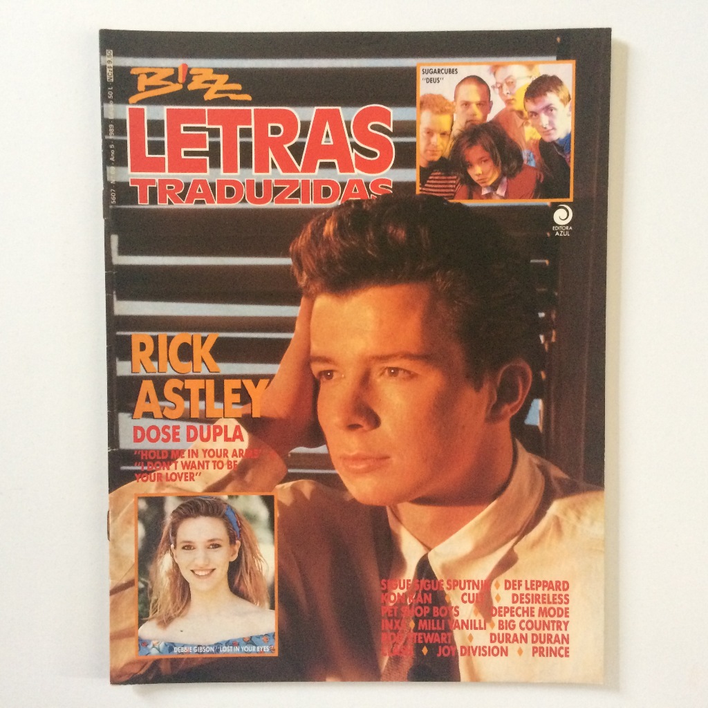 BIZZ LETRAS TRADUZIDAS RICK ASTLEY PRINCE TINA TURNER DEPECHE MODE PET SHOP BOYS E MAIS