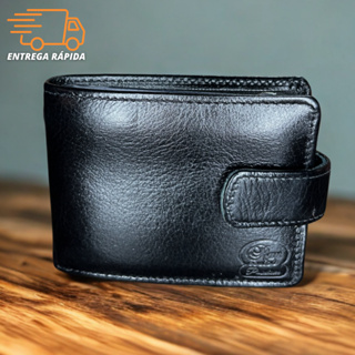 Carteira Masculina Couro 100% legítimo com Porta Cartão Carteira Mascolina em Oferta na Shopee