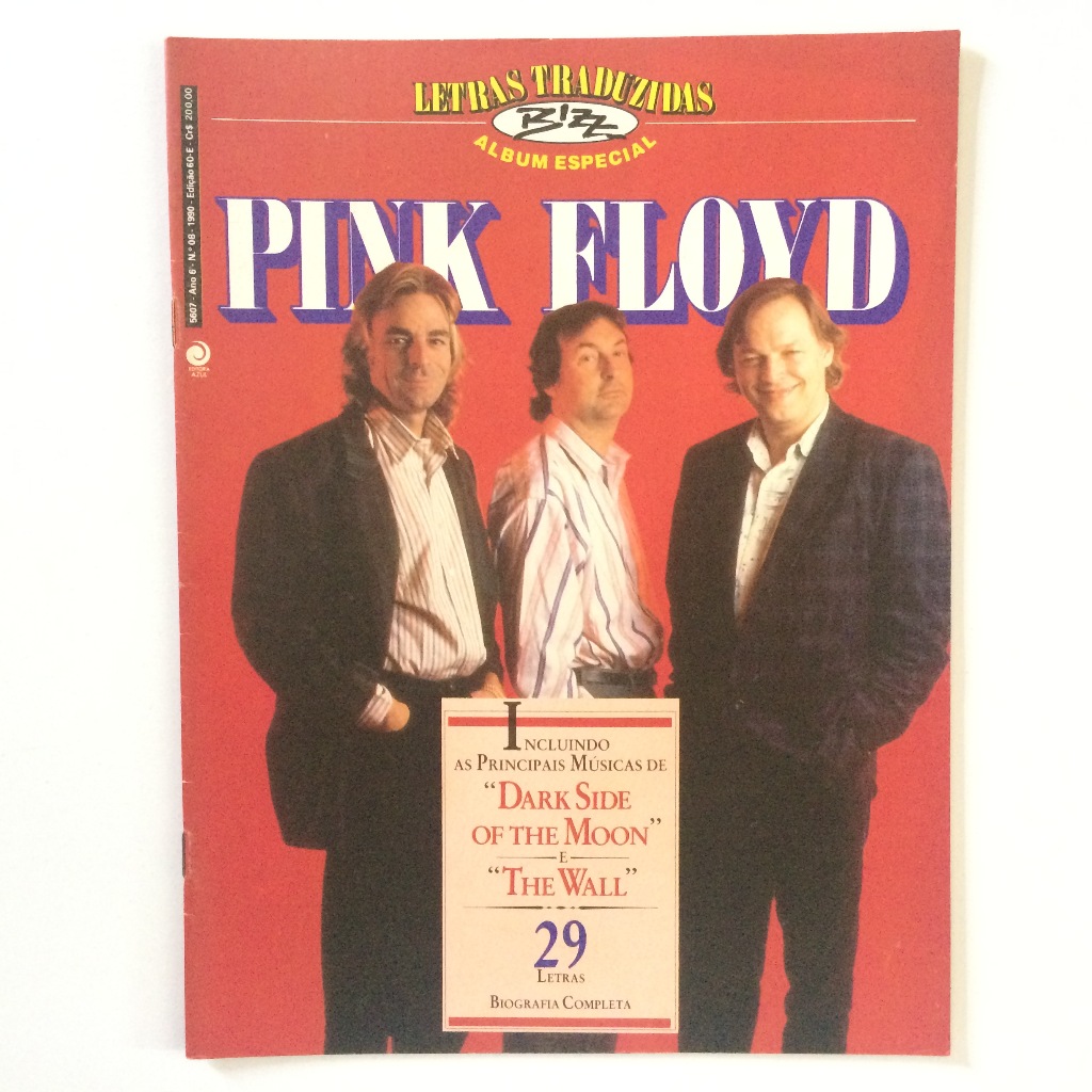 BIZZ LETRAS TRADUZIDAS ALBUM ESPECIAL PINK FLOYD RARIDADE COMPLETO