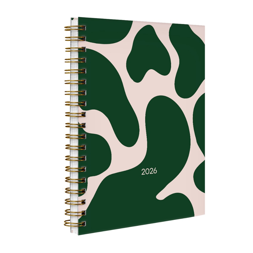 Agenda Planner Semanal 2026 Urban Flow Fluído Cores