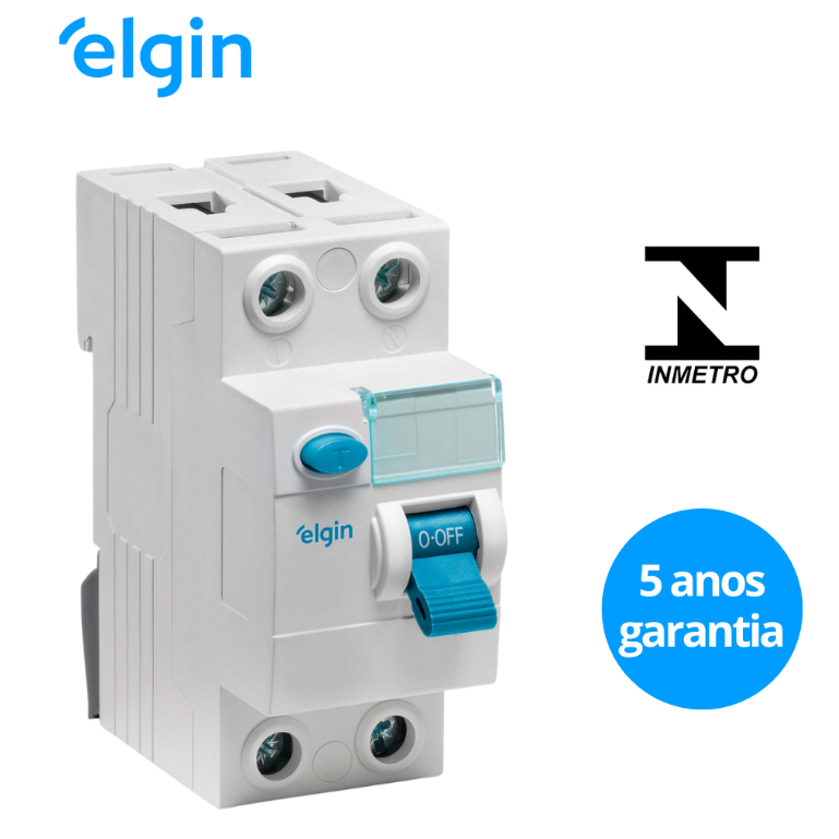 DR / IDR Bipolar Interruptor diferencial residual IDR / DR Bipolar 30mA Elgin - 25A, 40A, 80A em Oferta na Shopee