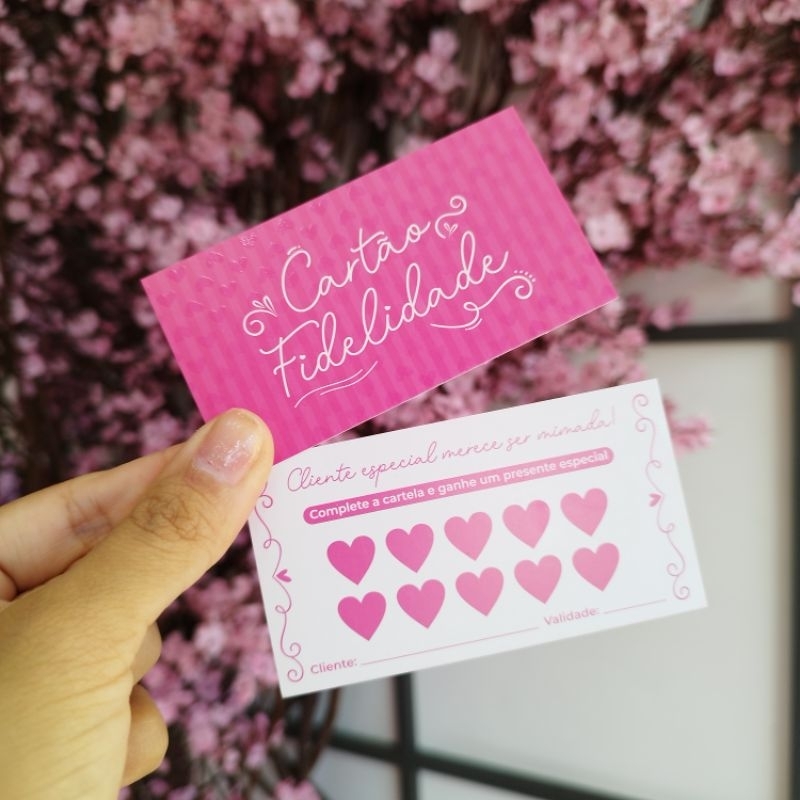 Cartão Fidelidade Premium 9x5cm | Couchê 300g com Verniz Localizado