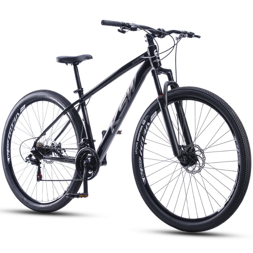 Bicicleta Bike Aro 29 Ksw Xlt100 24 Velocidades Marcha Aero Alumínio Freio a disco Suspensão Mtb em Oferta na Shopee