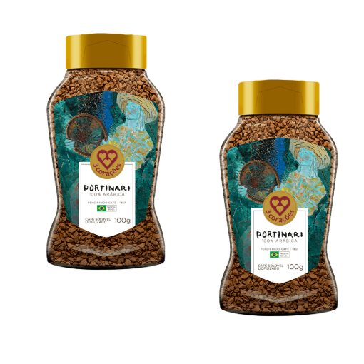 Café Solúvel Liofilizado Peneirado Portinari 100g – unidade ou  kit | Sabor Intenso e Qualidade Premium