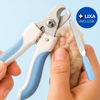 Kit  Porte + lixa Cortador Alicate De Unha Gatos E Cães Pequeno em Oferta na Shopee