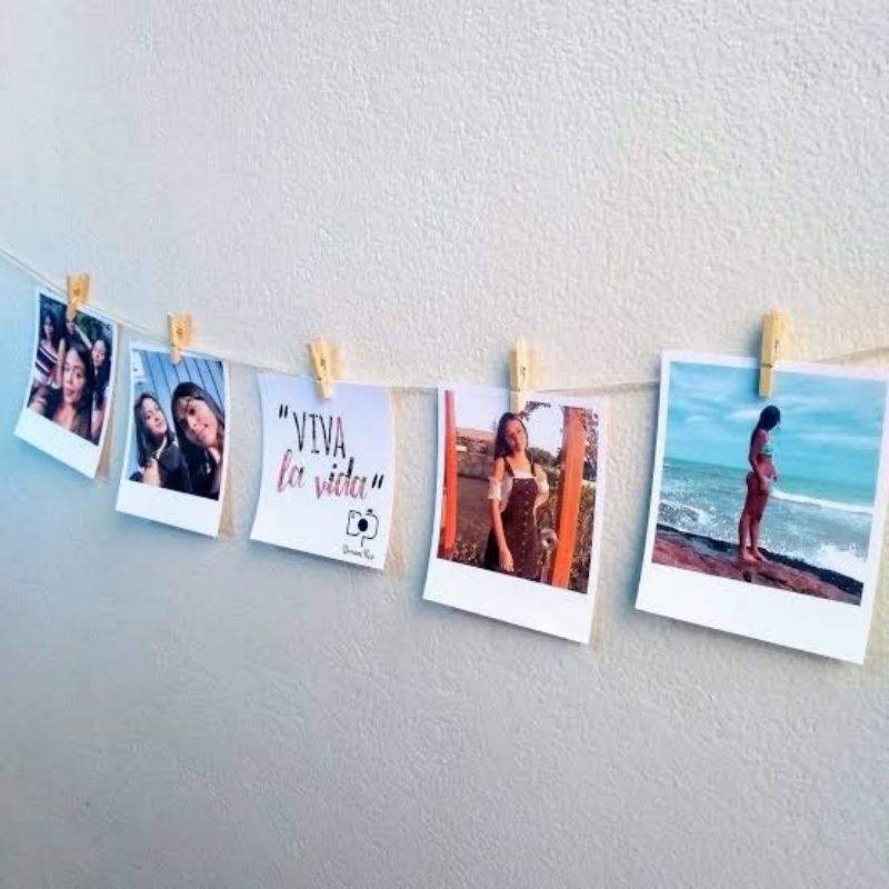 PROMOÇÃO FOTOS - Varal para Mini fotos + kit com fotos + Mini pregadores | ENVIO IMEDIATO