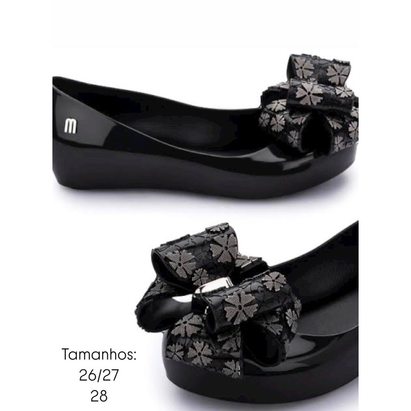 Mini Melissa Ultragirl sweet Preto