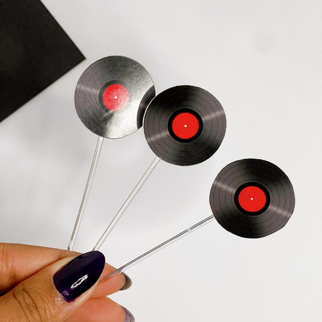 Tags Toppers para docinhos Anos 60 50 unidades Decoração de doce personalizada Aniversário em Oferta na Shopee