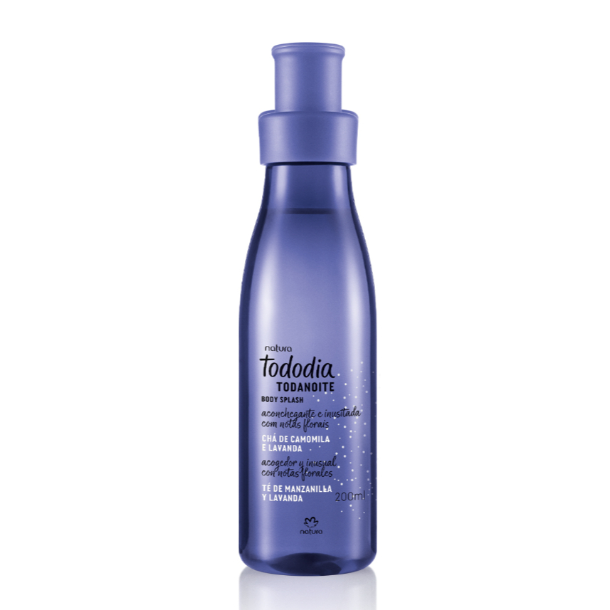 Body Splash Feminino Chá de Camomila e Lavanda Tododia Todanoite 200 ml Natura
