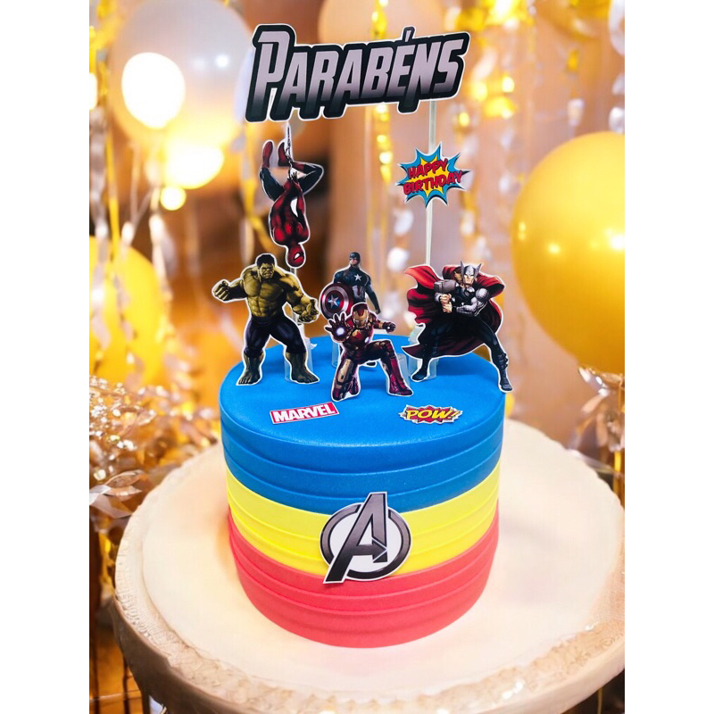 bolo fake Vingadores(Avengers) 20x15