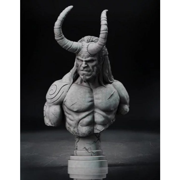 Hellboy / Hellboy Busto – Dark Horse Comics – Decoração e Coleção 3D geek 3d