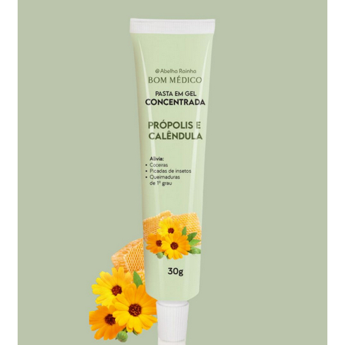 Bom Medico Pasta Propolis e Calendula 30g Abelha Rainha em Oferta na Shopee