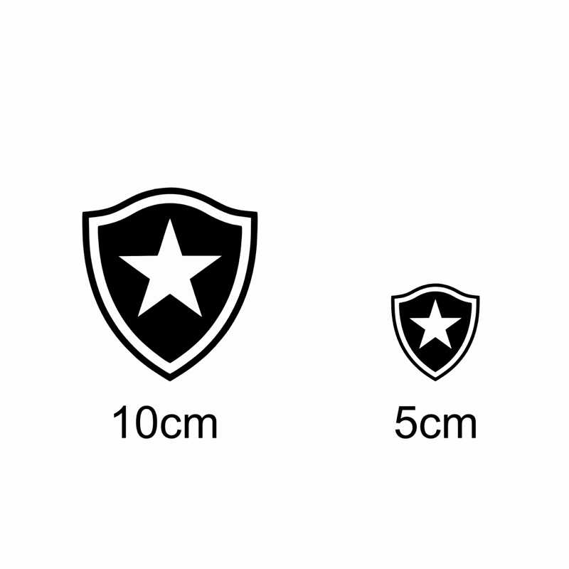Logo em termocolante do Botafogo para aplicar em tecidos em Oferta na Shopee