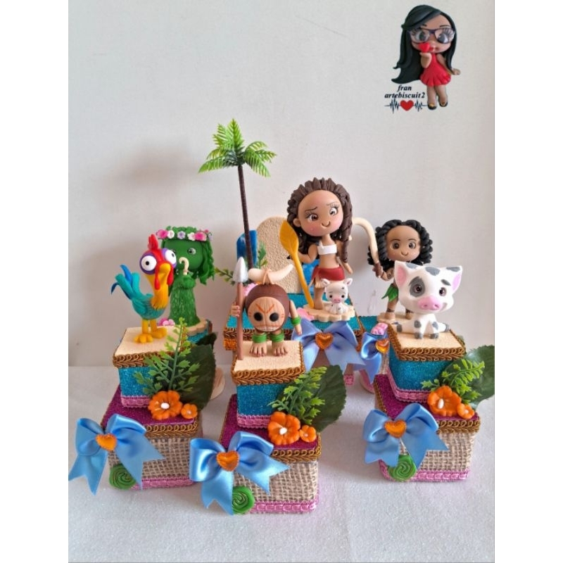 Personalizados de Luxo da Moana em Biscuit C/7/Lembrancinhas Personalizada da Moana/Lembrancinhas de Luxo/Lembrancinhas