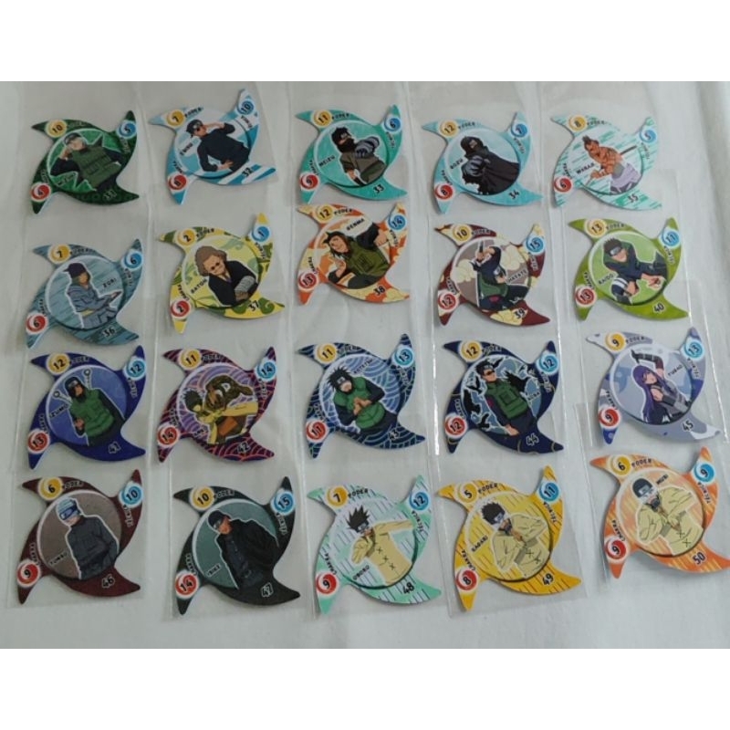 Kit Expansão com até 105 Cartas de Naruto Shuriken Elma Chips