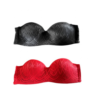 Kit 2 Sutiã Tomara Que Caia Com Bojo Com Renda Alça Removível em Oferta na Shopee