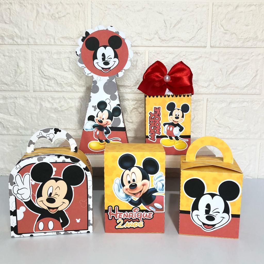 Kit Lembrancinha Personalizada Mickey Vermelho, Aniversário Personalizados Mickey vermelho