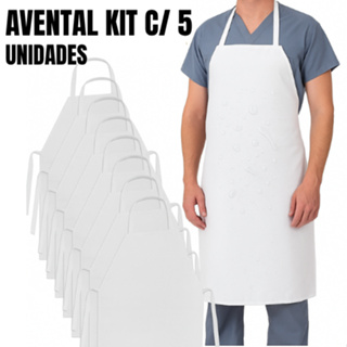 Kit 5 Avental Impermeável De PVC Uso Profissional Cozinha Açougueiro Churrasqueiro Peixaria em Oferta na Shopee