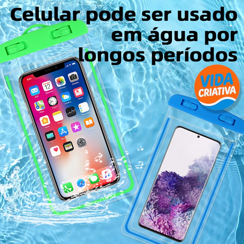 Capa De Celular À Prova D'água Capinhas Proteção Impermeável Chuva Mergulhos Aquáticas