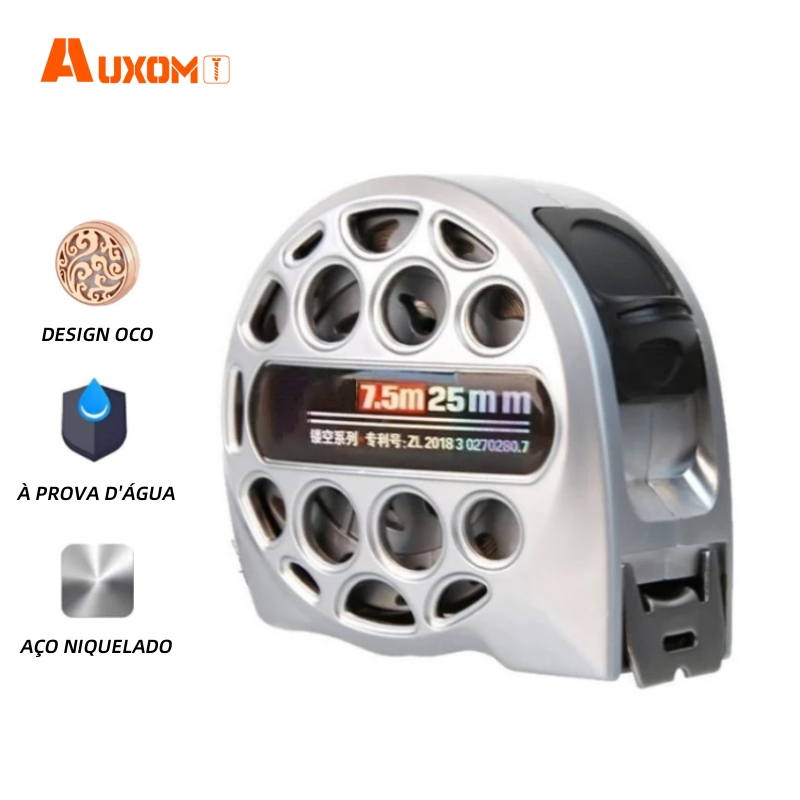 AUXOM Trena 7.5m Profissional 25mm Larga - Fita de Aço Inoxidável Anti-Enrolamento Alta Precisão em Oferta na Shopee
