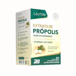 Extrato de Própolis Verde em Comprimido + Vitamina C, D3 e Zinco Lauton
